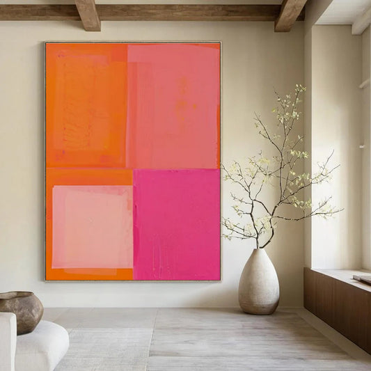 Hand-Painted Personalized Abstract Painting for Bedroom & Hotel LargeART1481