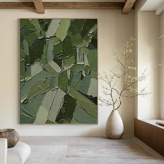 Immense Hand - Painted Textured Abstract Artwork for Gym & Fitness Studio DKH1211