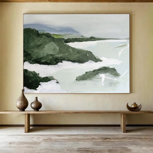 Spectacular Hand - Painted Textured Abstract Painting for Entryway & Bedroom DKH603