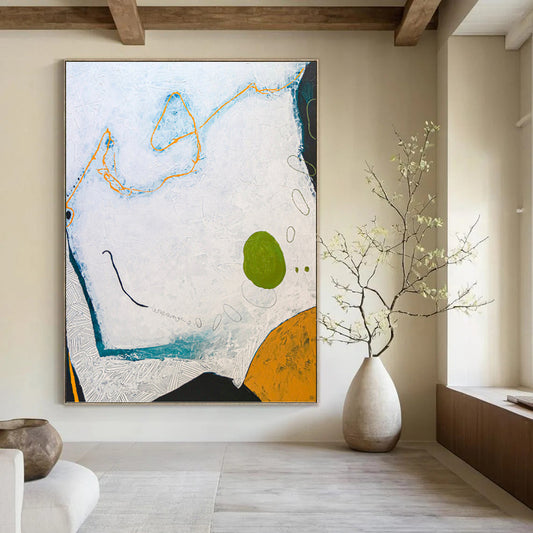 Elegant Hand - Rendered Textured Canvas Art for Hotel Suite & Living Room DKH1110