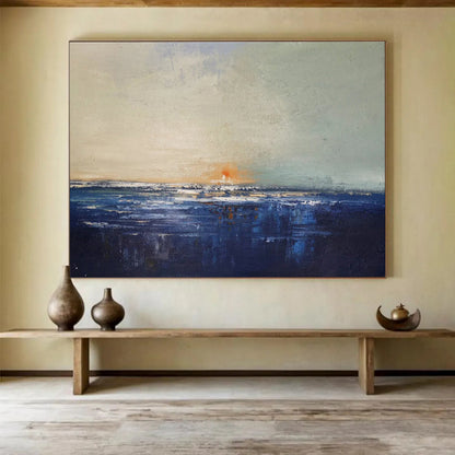 Alluring & Graceful Hand - Painted Textured Abstract Mural for Dining Room & Entryway DKH650