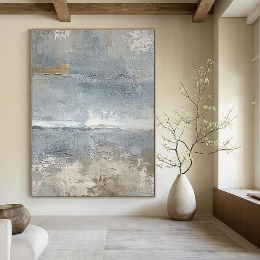 Immense Hand-Painted Abstract Wall Art for Entryway & Living Room LargeART2354