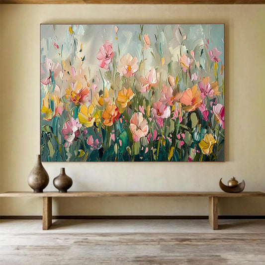 Handmade Textured Large - Scale Abstract Masterpiece for Any Setting DKH709