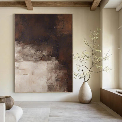 Vast Hand - Painted Textured Custom Abstract Art, for Decorating Bedroom and Dining Room DKH1469