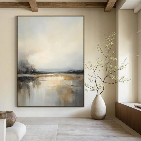 Desert Textured Abstract Wall Art for Living Room & Sunroom LargeART2091