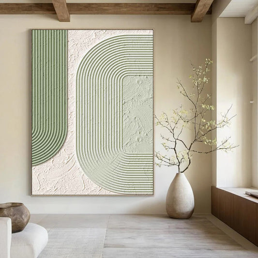 Immense - Proportioned Hand - Painted Custom Textured Abstract Masterpiece, Ideal for Living Room and Bar DKH1493