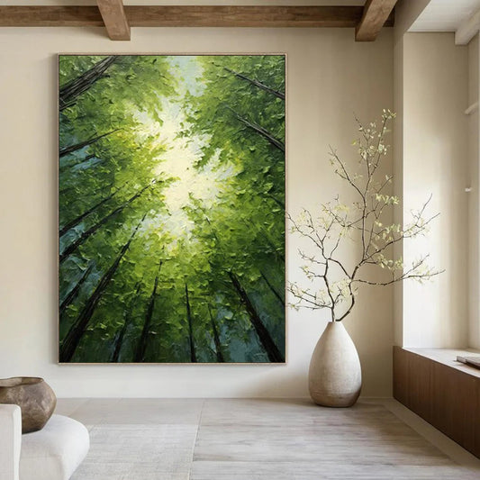Custom Handmade Abstract Artworks: Big Sizes, Textured Styles for Bedroom & Living Room DTP266