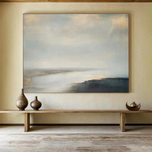 Hand - Painted Bespoke Large - Format Art for Living Room & Office DKH108