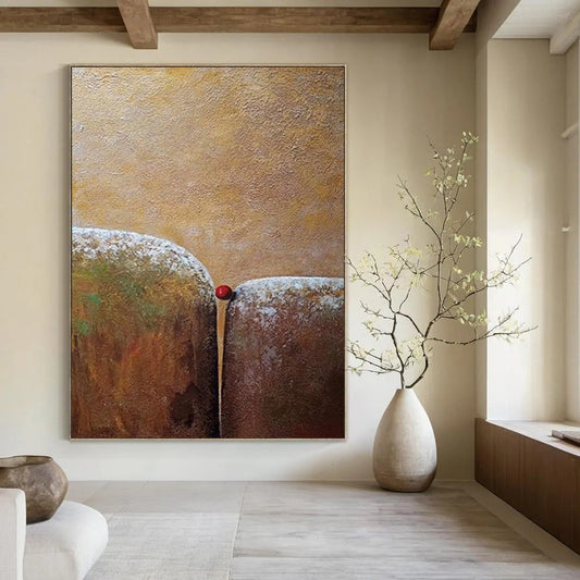 Titanic - Sized Hand - Painted Textured Custom Abstract Creation for Hallway and Hotel DTP033