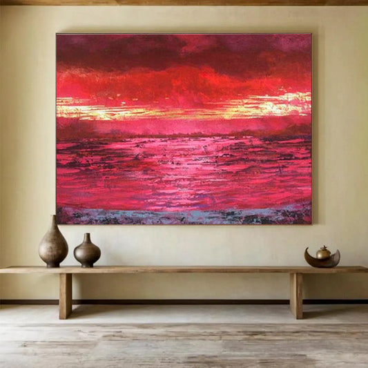 Striking Immense Abstract Artwork for Entryway & Office DKH191
