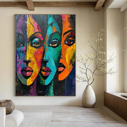 Custom-Crafted Textured Abstract Wall Installation for Living Room & Hotel Lobby LargeART2161