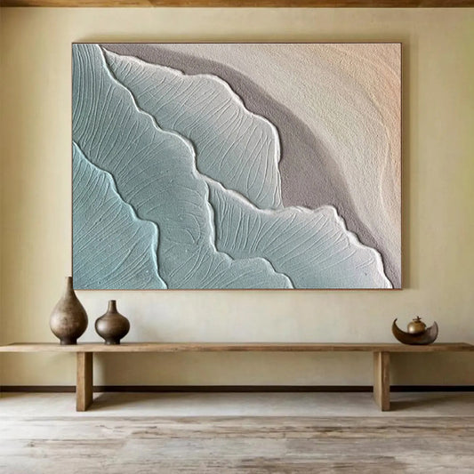 Large - Sized Hand - Painted Textured Abstract Wall Decor for Bar & Office DKH579