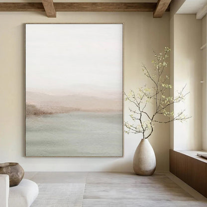 Tranquil Textured Abstract Wall Art for Bedroom & Meditation Room LargeART2063