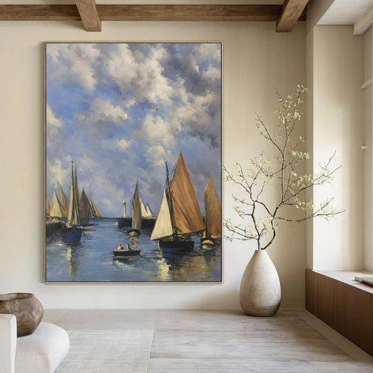 Mystical & Enchanting Hand-Painted Custom Abstract Painting for Bar & Hotel LargeART1994