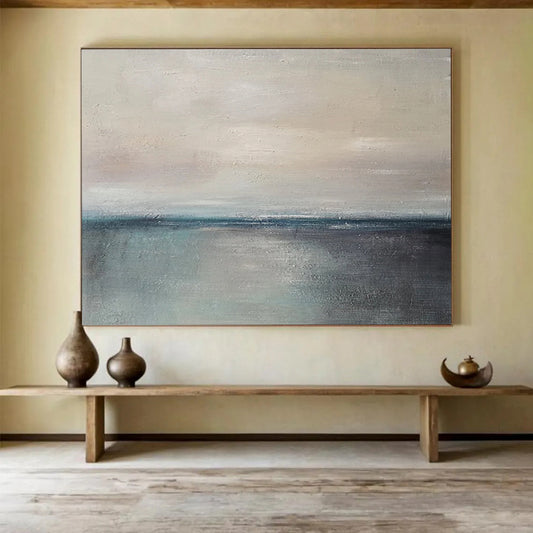 Minimalist Sea Horizon - Elegant Living Room Sophistication DLZ028