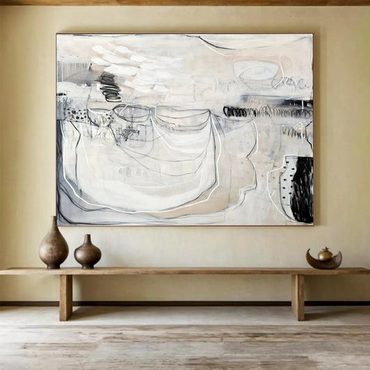 Personalized Abstract Canvas for Bedroom & Entryway DKH074