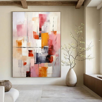 Expansive-Scale Hand-Painted Abstract Wall Art for Bedroom & Dining Room LargeART2278