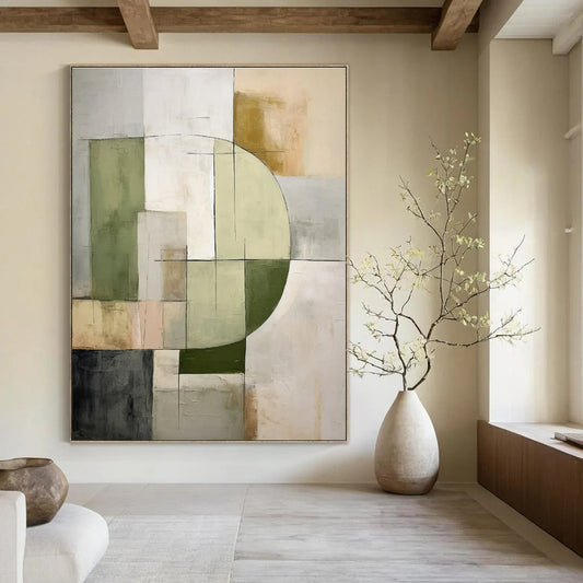 Hand-Painted Bespoke Abstract Canvas for Office & Hotel Art Galleries LargeART1451
