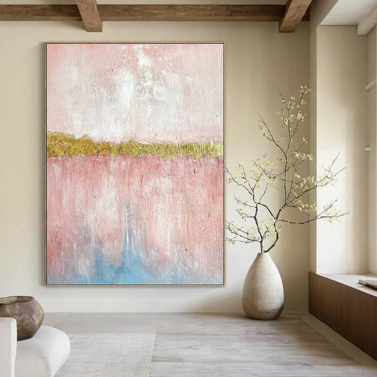 Gigantic Hand-Painted Abstract Mural for Bedroom & Dining Room LargeART2288