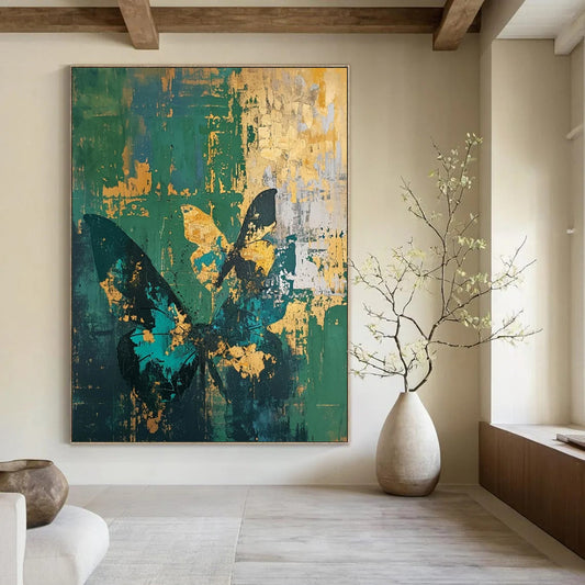 Oversized Hand-Painted Abstract Canvas for Living Room & Office LargeART2287