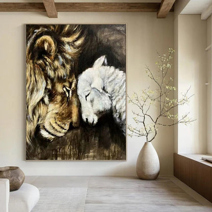 Large - Sized Hand - Painted Custom Abstract Work (with Unique Textures), for Decorating Living Room and Entryway DKH1452