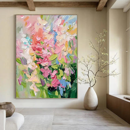 Dynamic Hand - Painted Textured Abstract Painting on Canvas for Living Room & Office DKH1403