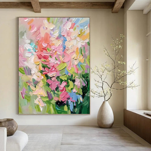 Dynamic Hand - Painted Textured Abstract Painting on Canvas for Living Room & Office DKH1403