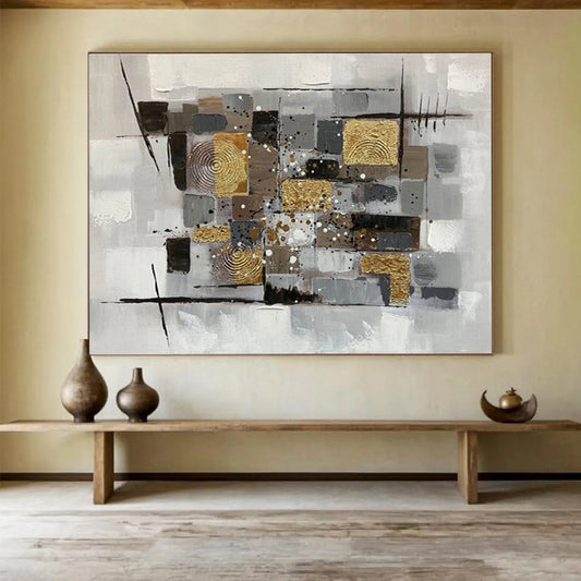 “Graceful Mysteries” Colossal Abstract Wall Art for Bedroom & Hallway DKH353