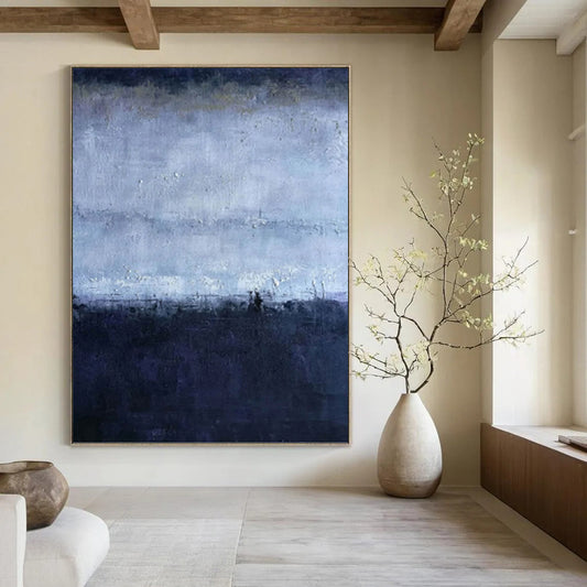 Imperial Vertical Hand - Painted Custom Abstract Narrative (with Exquisite Textures) for Bedroom and Living Room DKH1563