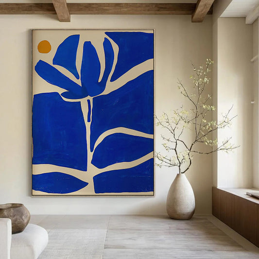 Oversized Custom Hand-Painted Abstract Art for Dining Room & Hotel LargeART1834