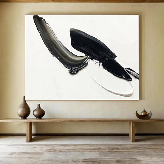 Sophisticated Large Abstract Artwork with Refined Textural Details for Living Room & Hotel Lobby DKH910