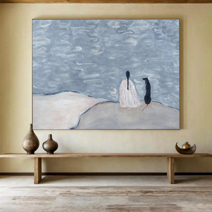 Colossal Abstract Wall Painting for Entryway & Bedroom DKH423