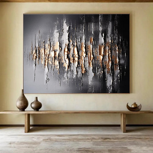 Custom - Designed Oversized Abstract Canvas for Event Exhibition DKH041