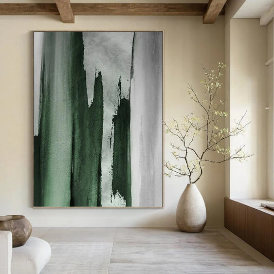 Oversized Hand - Painted Textured Abstract Canvas for Home Office & Study Nook DKH1216