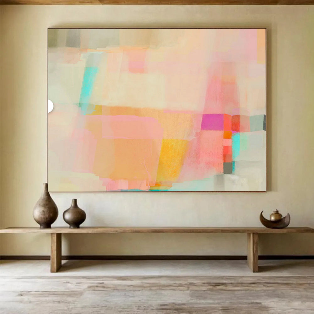 Massive Hand-Painted Abstract Canvases for Entryway & Hallway LargeART1499