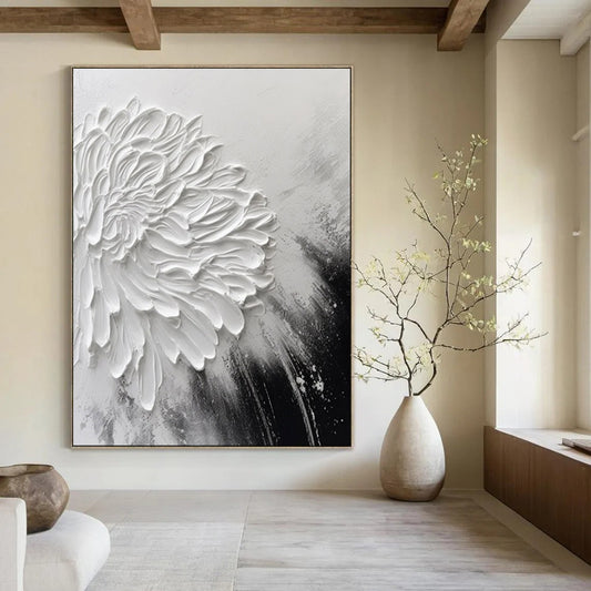 Large-Scale Textured Abstract Wall Art for Living Room & Playroom LargeART2105