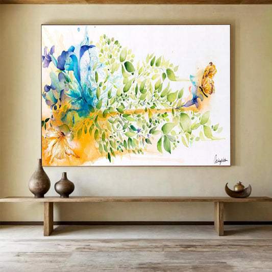 Giant Textured Abstract Wall Mural for Entryway & Bedroom DKH537