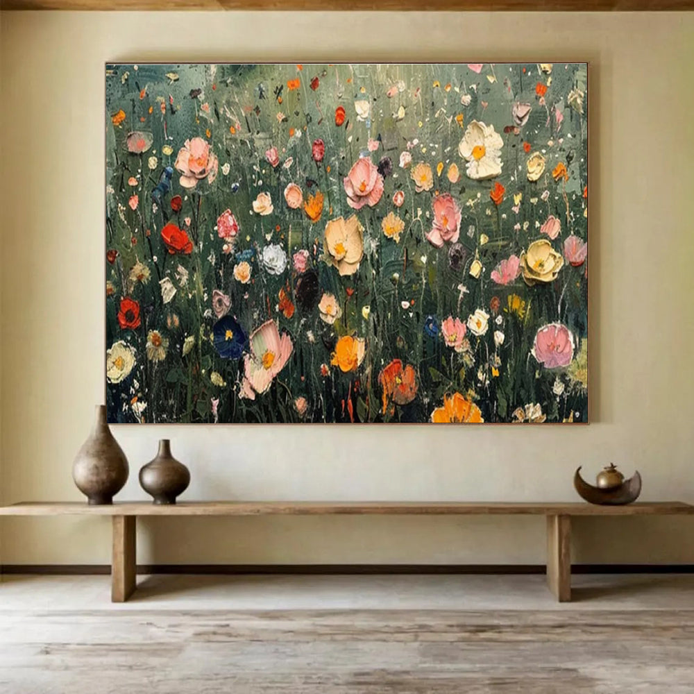 Oversized Original Textured Hand - Applied Abstract Artwork for Engaging Interiors DKH809