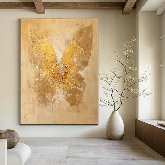 Large-Scale Custom Hand-Painted Abstract Art for Dining Room & Hotel LargeART1899