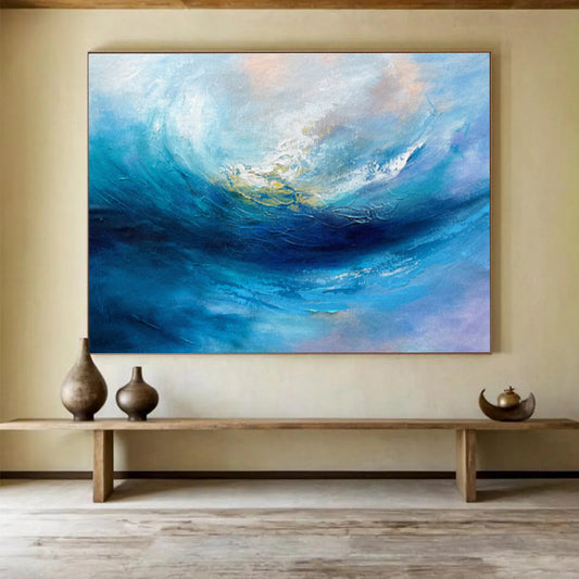 “Innovative Flows” Large - Sized Abstract Wall Art for Bar & Office DKH281