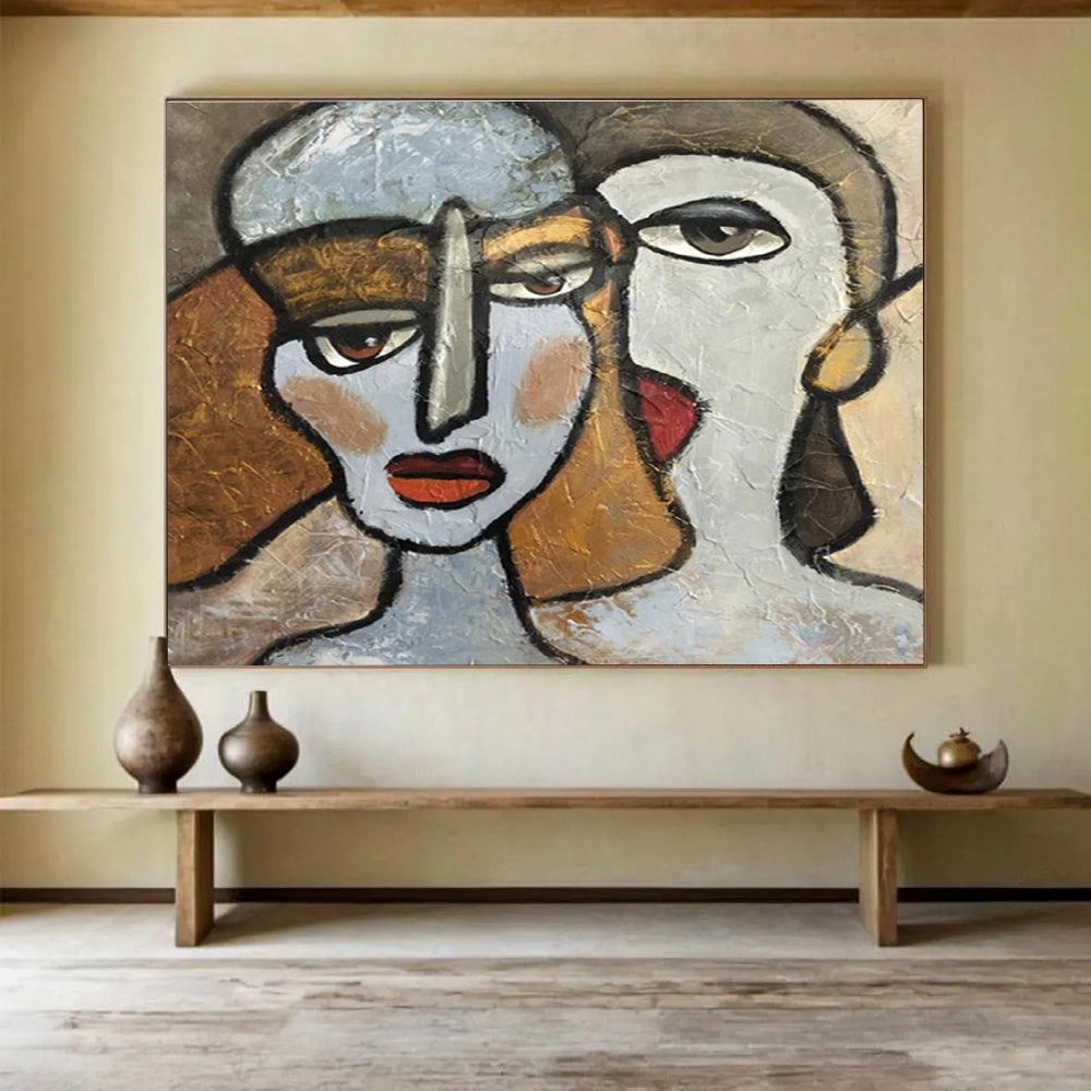 Oversized Textured Handmade Abstract Painting for Decorative Upgrade DKH719