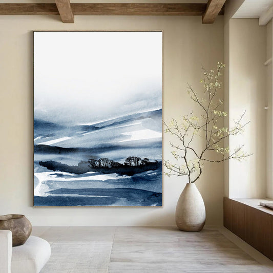 Custom Handmade Abstract Art: Big Sizes, Textured Wonders for Dining Room & Entryway DTP231