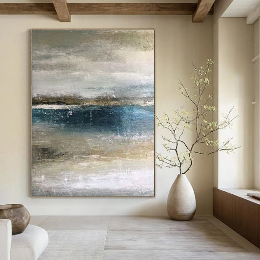 Inspiring Textured Abstract Mural for Living Room & Office DKH0945