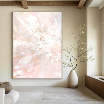 Alluring Custom - Painted Textured Canvas Abstract for Living Room & Office DKH1088