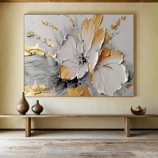 Immense Hand - Painted Abstract Textured Canvas for Artistic Enhancement DKH677
