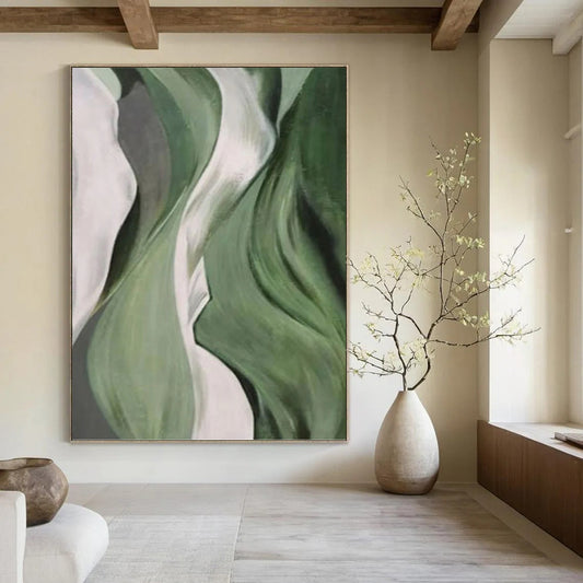Immense Custom - Rendered Textured Canvas Abstract for Hallway & Dining Room DKH1054