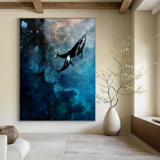 Dramatic Textured Abstract Wall Art for Entryway & Hotel Suite DKH0933