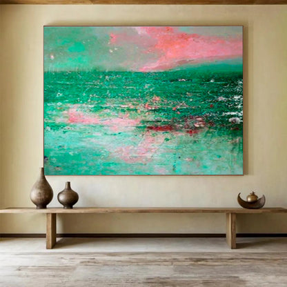 Grand - Scale Abstract Painting for Entryway & Living Room DKH398