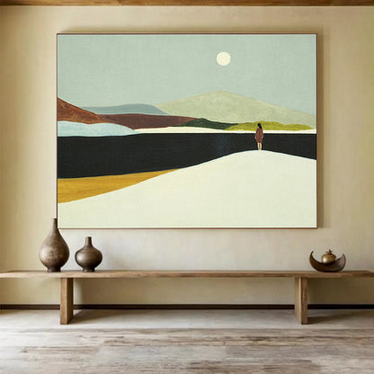 Enormous Hand - Painted Textured Abstract Wall Art for Dramatic Displays DKH739