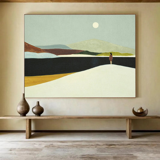 Enormous Hand - Painted Textured Abstract Wall Art for Dramatic Displays DKH739